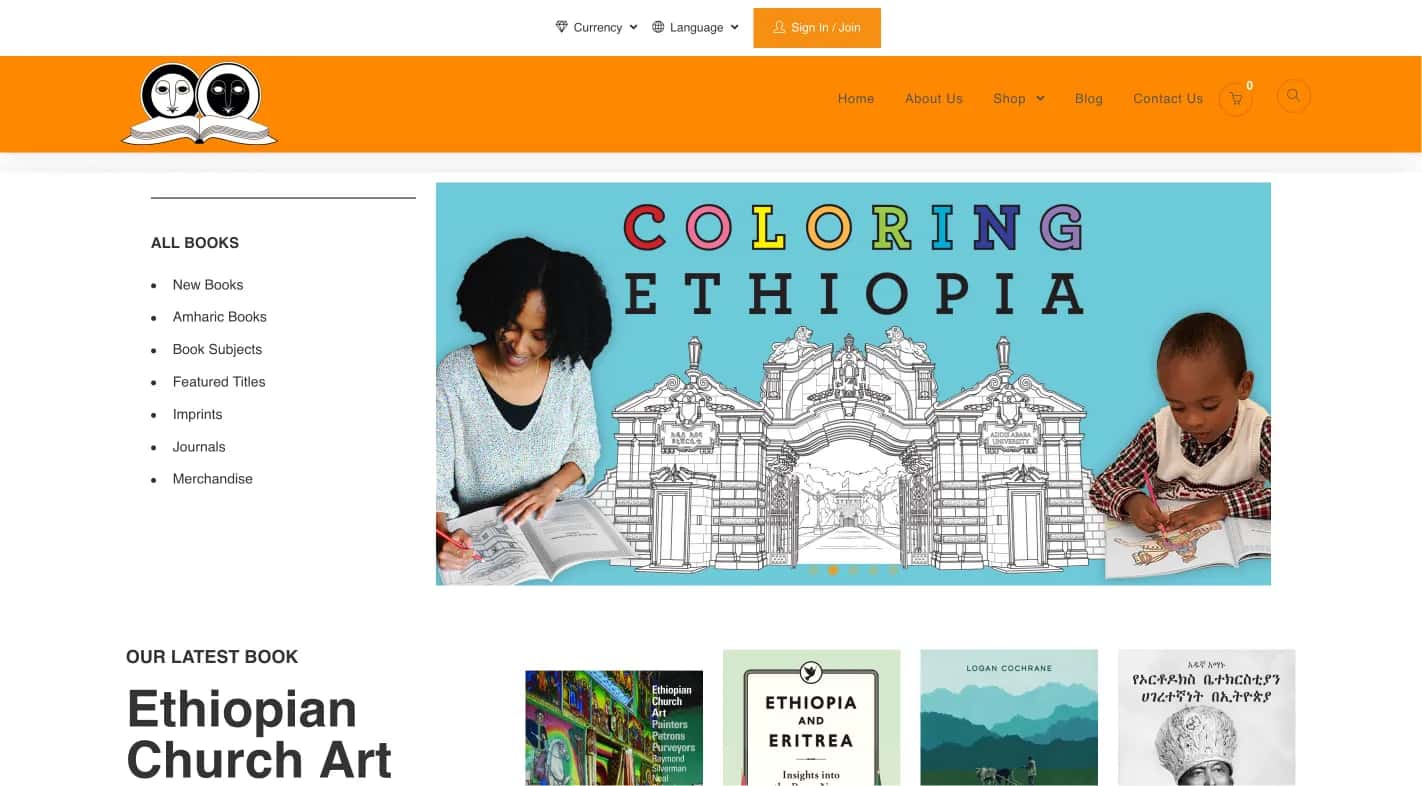 Tsehai Books — project screenshot
